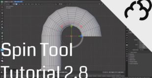 Blender 2.8 – Spin Tool – Tutorial