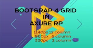 Bootstrap 4 Grids in Axure RP 1140px 12 column, 960px 6 column, 360px 2 column