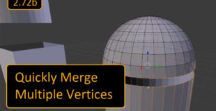 Blender Tutorial – Quickly Merge Multiple Vertices (2.72b)
