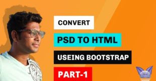 HTML and CSS Tutorials for Beginners // Convert PSD to HTML Useing Bootstrap