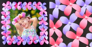 DIY Photo Frame with Paper Flowers – Easy and Simple Paper Crafts Tutorial