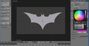 Blender Tutorial Using Curves to Make a Batman Logo (Bezier Curves for 2D and 3D Vector Shapes)