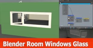 Blender windows for room with Glass Shader