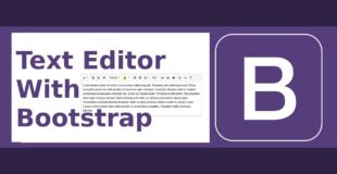 WYSIWYG Rich Text Editor with Bootstrap 4 (Full Featured)