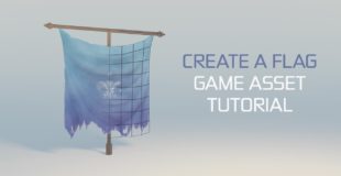 GAME ASSET TUTORIAL – How to Create a Flag in Blender (PART 1/2)