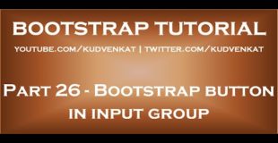 Bootstrap button in input group