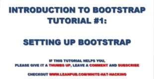 Bootstrap CSS Tutorial #1: How to Setup Bootstrap