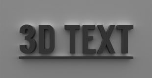 3D Text in Photoshop CS6 And CC Tutorial