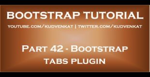 Bootstrap tabs plugin