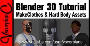 Blender 3D Tutorial – MakeHuman, How to use MakeClothes for Hardbody Assets by VscorpianC