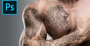 Add Amazing Tattoos Under 3 Minutes with Photoshop!