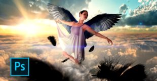 How to Make a Fantasy Photo Manipulation – Angels fly –  Photoshop manipulation tutorials