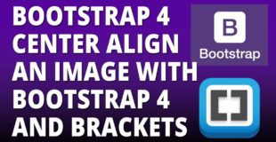 Bootstrap 4 – Center align an Image with Bootstrap 4 and Brackets Text Editor