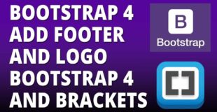 Bootstrap 4 – Add Footer and Logo with Bootstrap 4 and Brackets Text Editor