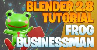 Modeling a frog businessman – Blender 2.8 Tutorial
