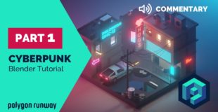 Cyberpunk PART 1 Commentary – Blender 2.8 Low Poly 3D Modeling Tutorial