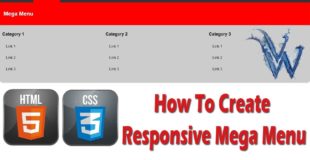 How To Create Responsive Mega Menu In HTML And CSS | Bootstrap Mega Menu By Amazing Techno Tutorials