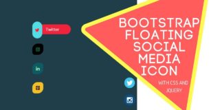 Bootstrap Floating Social Icon with CSS Animation