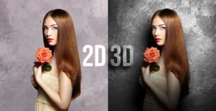 Convert Flat 2D to Real 3D in Photoshop!