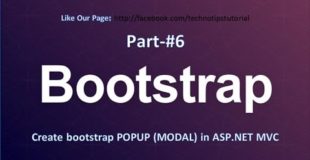 Bootstrap Tutorial – #6 Create Popup in Asp.Net MVC (Bootstrap Modal )