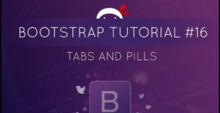 Bootstrap Tutorial #16 – Tabs and Pills (navigation)