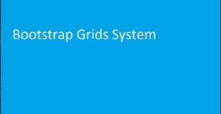Bootstrap Grid system Tutorial