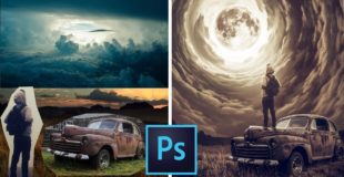 The Moon Portal Photoshop Manipulation Tutorial|Composite