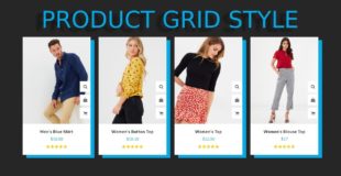 Product Grid Design with awesome hover effect using HTML, CSS and Bootstrap