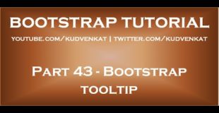 Bootstrap tooltip