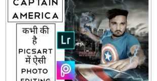 Captain America Conceptual Photo Editing tutorial in picsart Step by Step in Hindi