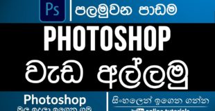 Photoshop Beginner Course (Sinhala)- Part 01 – Quick Overview