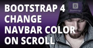 Bootstrap 4 Change Navbar Background Color On Scroll