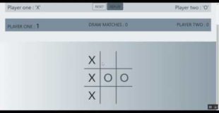 Tic Tac Toe in HTML, CSS,  JAVASCRIPT, BOOTSTRAP