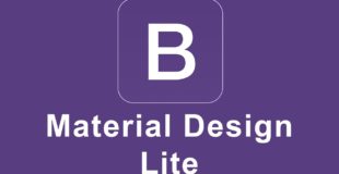 Bootstrap and Material Design Lite Project Tutorial