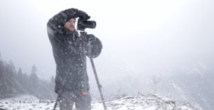 Landscape Photography in Snow Storm