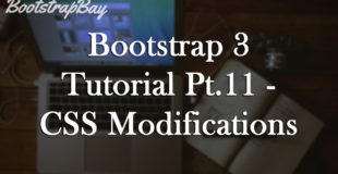 Bootstrap 3 Tutorial Pt.11 – CSS Modifications to Navbar and Buttons