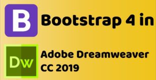 Bootstrap 4 in Adobe DreamWeaver CC 2019