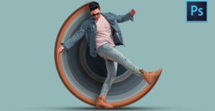 [ Photoshop Tutorial ] How to Create CIRCULAR STRETCH Effect in Photoshop