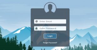 Transparent HTML & CSS Login Form with Bootstrap 4, HTML5 and CSS3