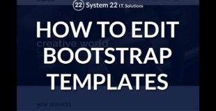Bootstrap – How to edit a bootstrap template