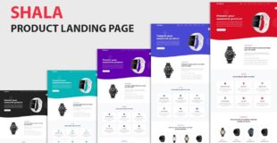 #7 Product Landing Page using Html, Css , Bootstrap 4