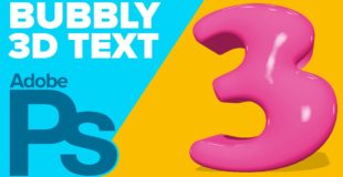 How to Create 3D Bubbly Text in Photoshop CS6 Extended+