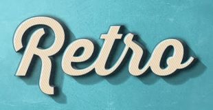 How to make 3D RETRO Text Effect in Photoshop CC, CS6 | Photoshop Text Effects