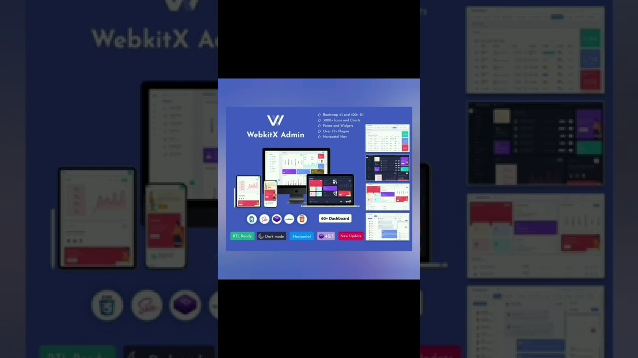 Webkit X – Admin Dashboard Template
